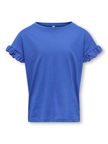 ONLY o-neck top -Dazzling Blue - 15285384