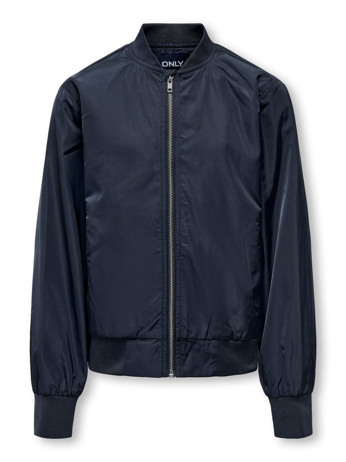 Spread collar Ribbed cuffs Jacket | Dark Blue | ONLY®