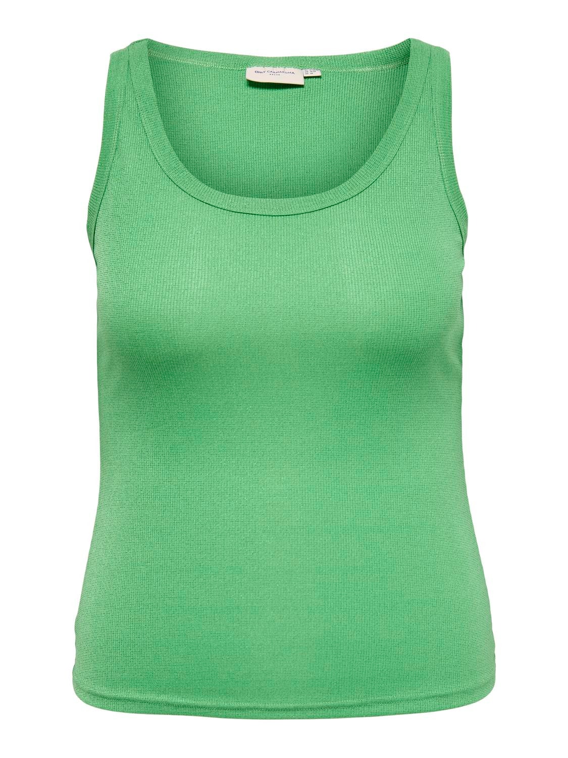 ONLY Regular fit O-hals Curve Tanktop -Kelly Green - 15285472