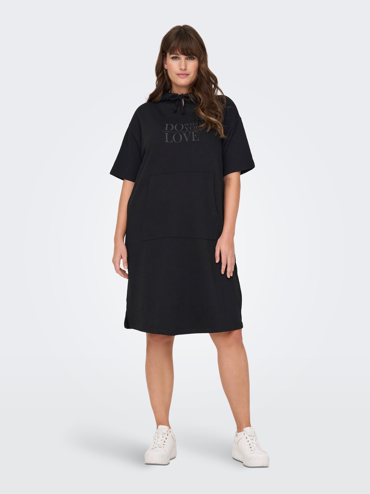 ONLY Regular Fit Sweat Dress -Black - 15285488