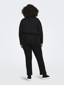 ONLY Pantalons Straight Fit Taille haute -Black - 15285542