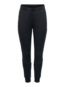 ONLY Tapered Fit Mid waist Track Pants -Black - 15285610