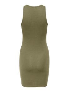 ONLY Mini Slim Fit Rib Dress -Aloe - 15285620