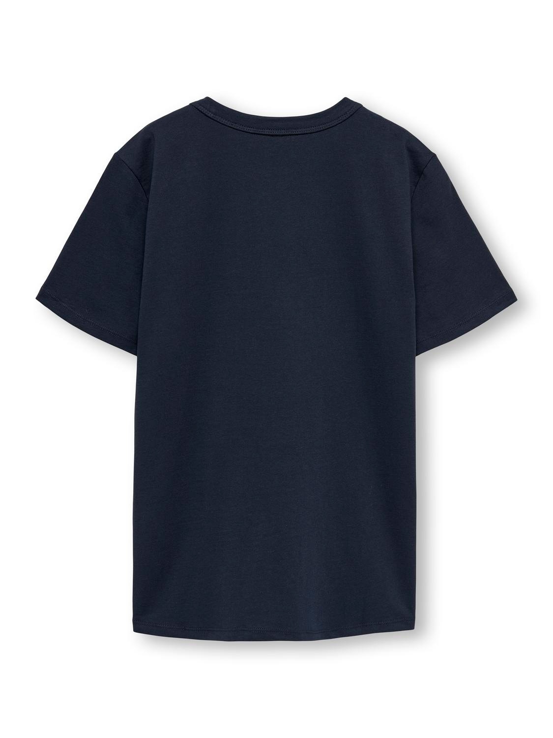 ONLY Krój pudełkowy Okrągły dekolt T-shirt -Navy Blazer - 15285680