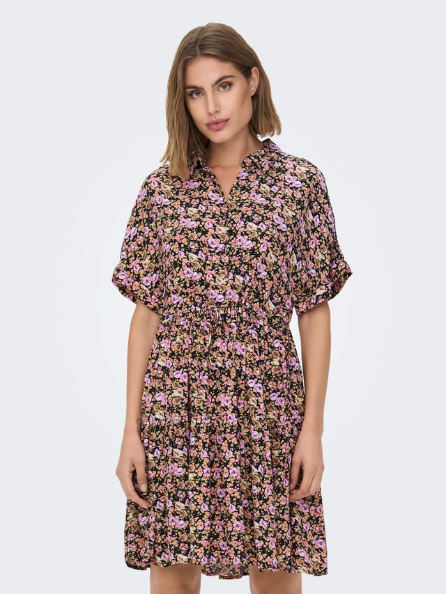 ONLY Regular Fit Skjortekrage Kort kjole - 15285752