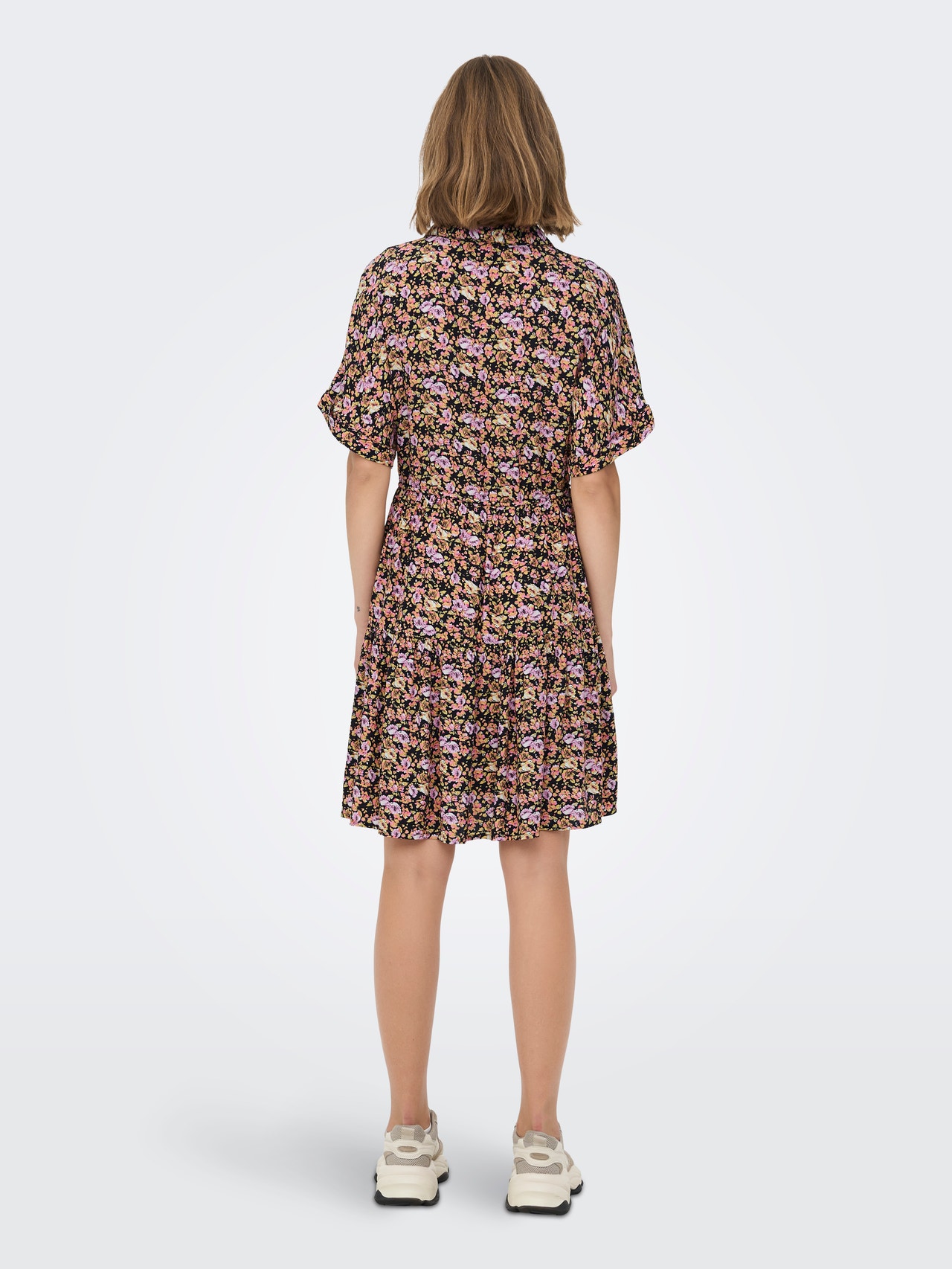 ONLY Regular Fit Skjortekrage Kort kjole -Black - 15285752