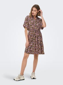 ONLY Regular Fit Skjortekrage Kort kjole -Black - 15285752