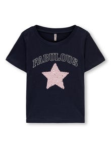 ONLY Mini paillet t-shirt -Night Sky - 15285948
