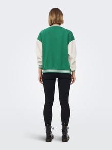 ONLY Detailed sweat bomber jacket -Green Jacket - 15285963