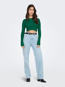 ONLY Cropped rib top -Green Jacket - 15285994
