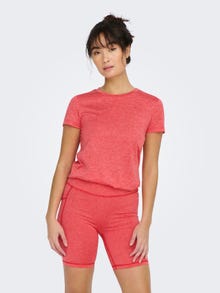 ONLY Regular Fit O-Neck T-Shirt -Sun Kissed Coral - 15285999
