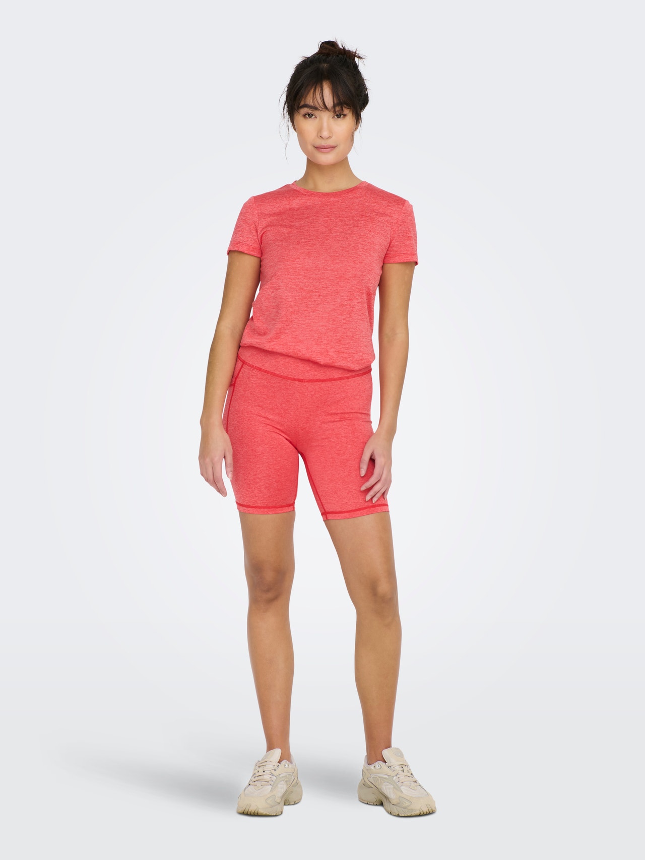 ONLY Regular Fit O-Neck T-Shirt -Sun Kissed Coral - 15285999