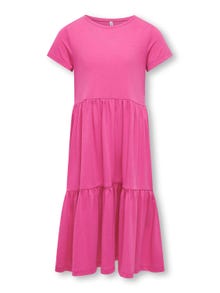 ONLY O-neck maxi dress -Raspberry Rose - 15286029