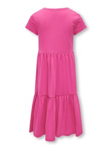 ONLY Regular fit O-hals Lange jurk -Raspberry Rose - 15286029
