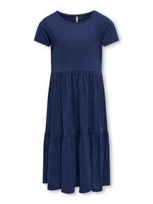 ONLY Regular Fit Round Neck Long dress -Naval Academy - 15286029