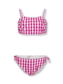 ONLY Low waist Thin straps Swimwear -Very Berry - 15286038