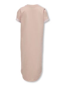 ONLY Regular fit O-hals Mouwuiteinden met omslag Korte jurk -Rose Smoke - 15286042