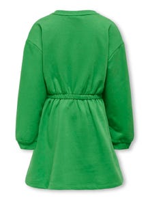 ONLY O-Neck Sweat Dress -Kelly Green - 15286059