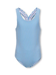 ONLY Striped Swimsuit -Azure Blue - 15286063