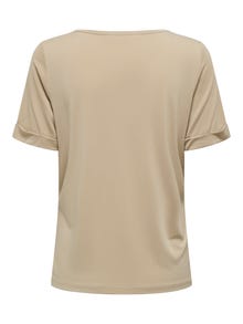 ONLY Normal geschnitten V-Ausschnitt T-Shirt -White Pepper - 15286119
