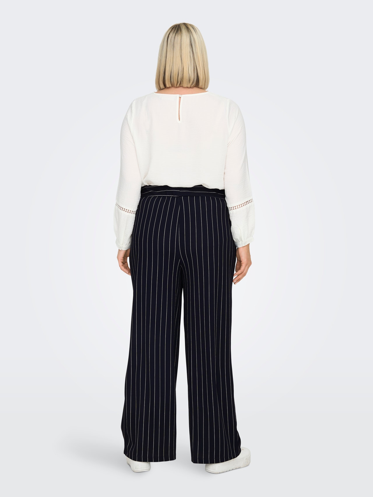 ONLY Curvy striped trousers -Night Sky - 15286340