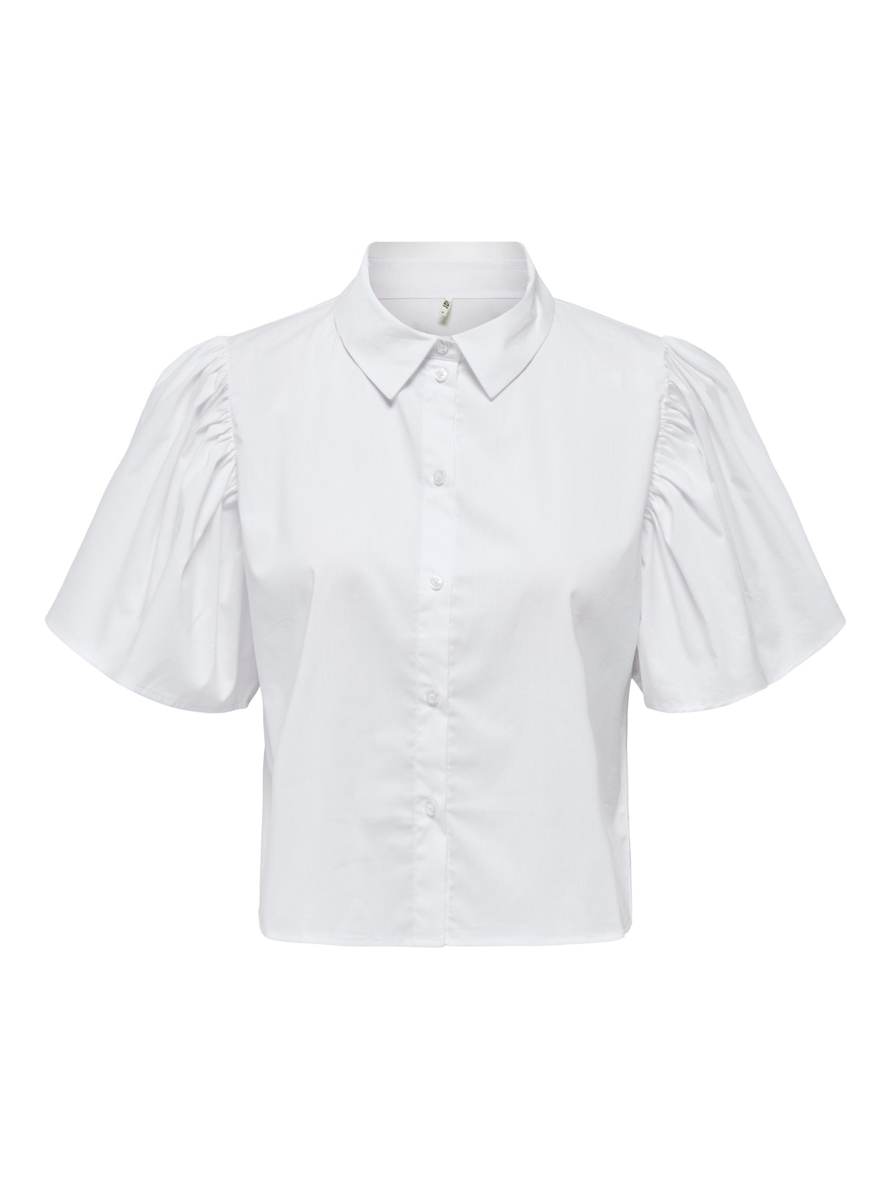 ONLY Chemises Regular Fit Col chemise Manches volumineuses -White - 15286420