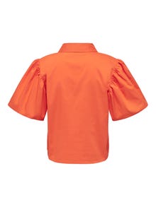 ONLY Regular fit Overhemd kraag Volumineuze mouwen Overhemd -Scarlet Ibis - 15286420