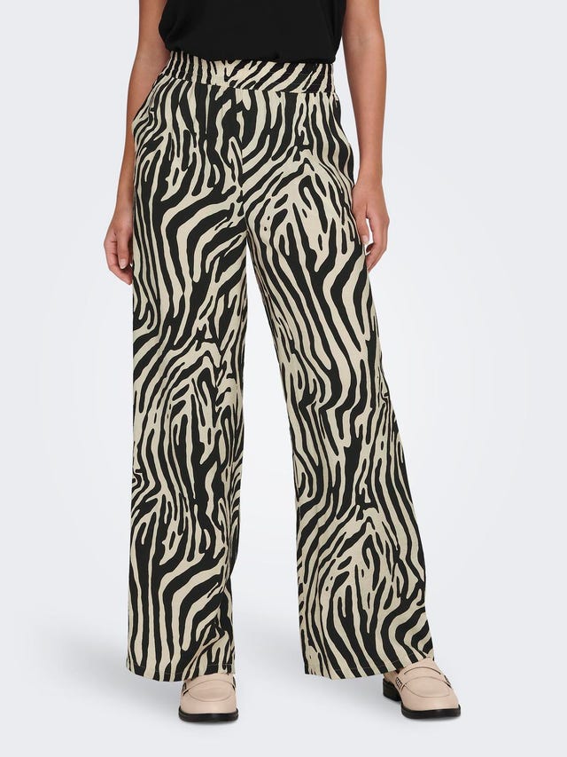 ONLY Wide trousers with mid waist - 15286473