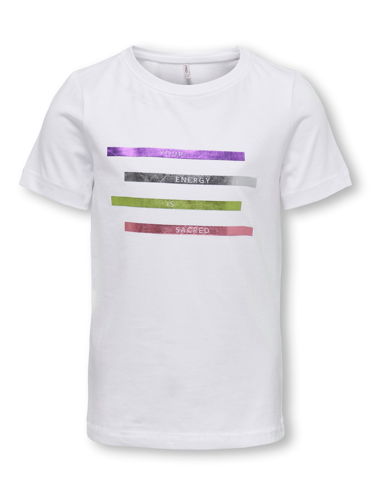 ONLY Krój pudełkowy Okrągły dekolt T-shirt -Bright White - 15286505