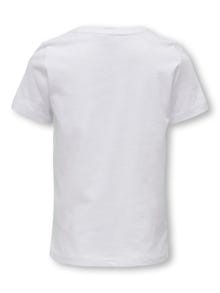 ONLY Box Fit Rundhals T-Shirt -Bright White - 15286505