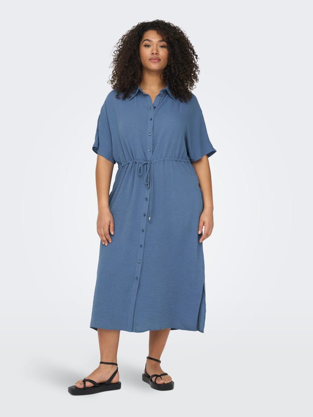 ONLY Curvy midi shirt dress - 15286585