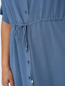 ONLY Normal geschnitten Hemdkragen Langes Kleid -Vintage Indigo - 15286585