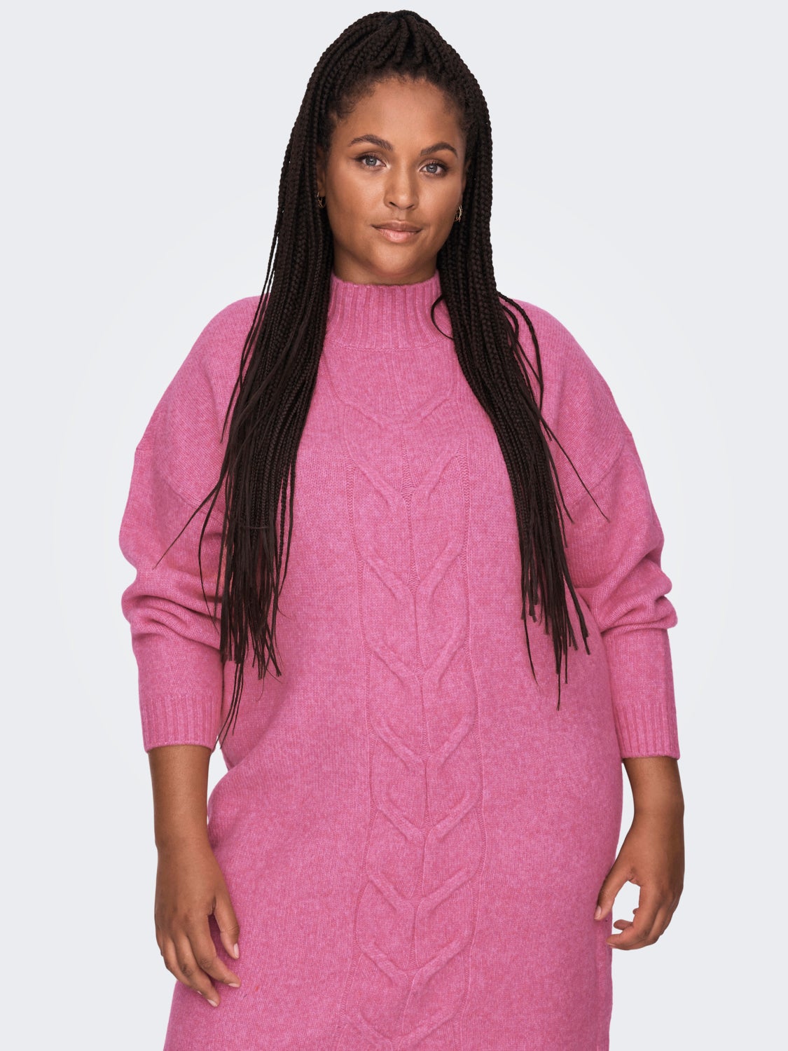 Curvy cable Knitted Dress | Medium 