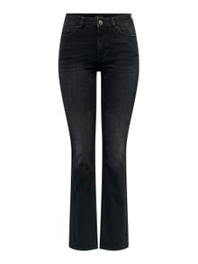 ONLY ONLBlush Mid Waist Flared Jeans -Washed Black - 15286686