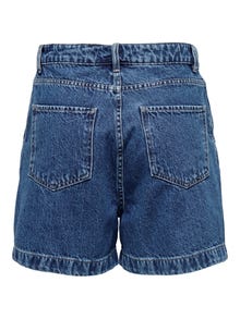 ONLY Wide Leg Fit Høy midje Shorts -Medium Blue Denim - 15286694
