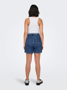 ONLY Denimshorts med høj talje  -Medium Blue Denim - 15286694