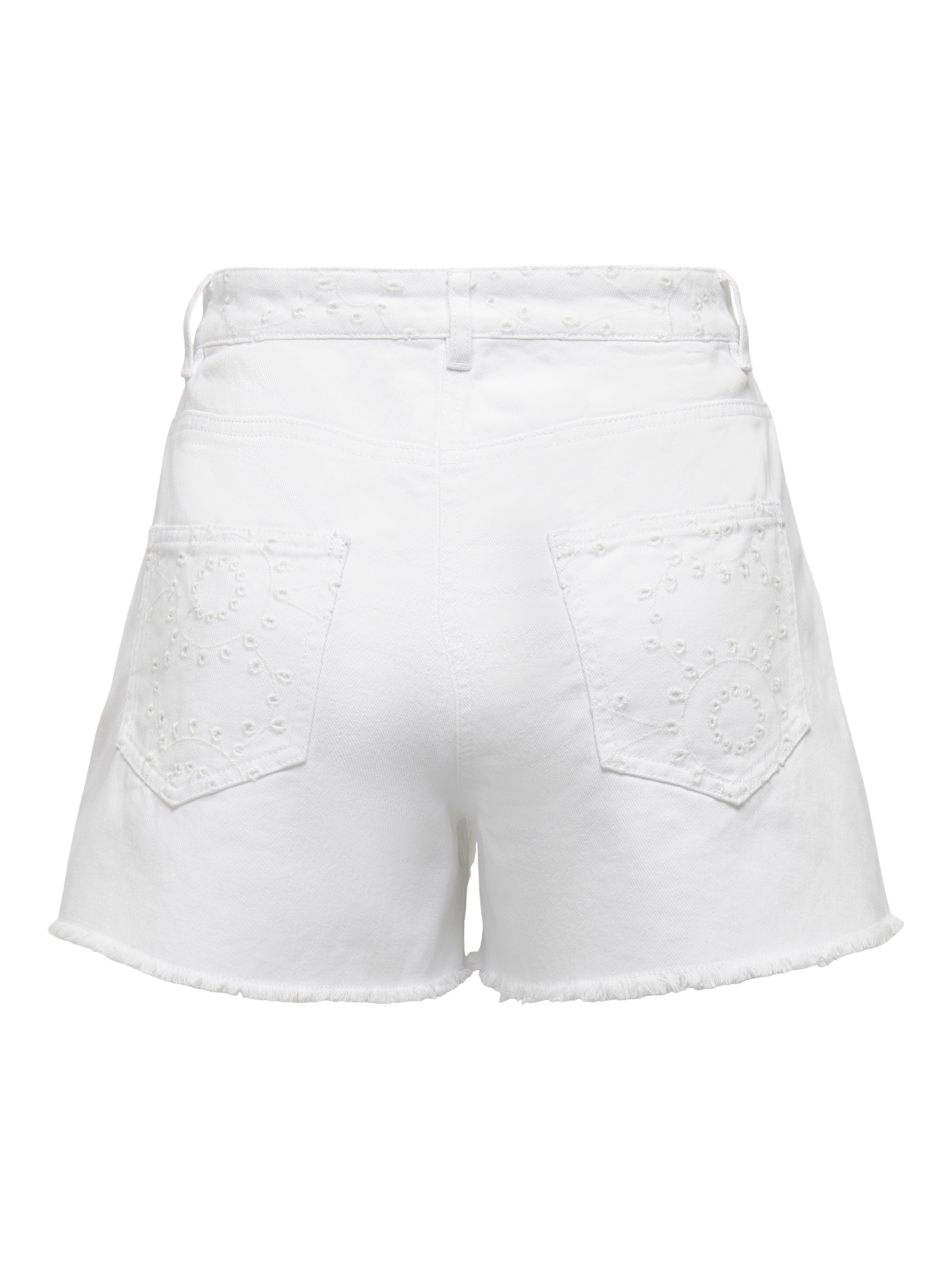 Thumbnail - Onlelena Hohe Taille Normal Geschnitten Shorts
