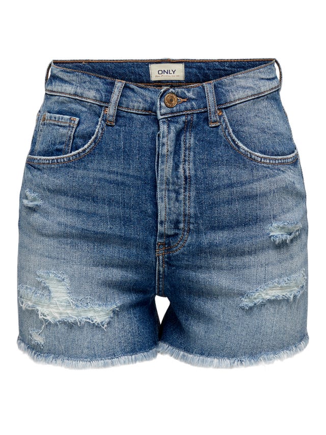 ONLY High waisted Denim Shorts - 15286876