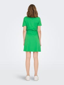 ONLY Regular fit V-Hals Korte jurk -Kelly Green - 15286935