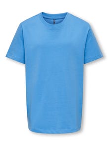 ONLY o-hals t-shirt -Azure Blue - 15286997