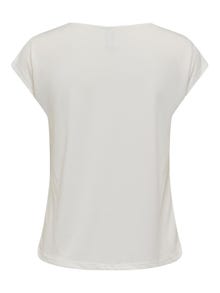 ONLY Tops Corte regular Cuello en V -Cloud Dancer - 15287041