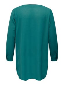 ONLY Talla grande larga túnica Camisa -Deep Teal - 15287071