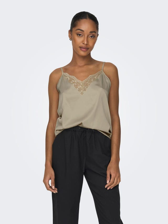 ONLY Singlet Top With Lace Details - 15287104