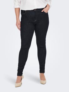 ONLY Curvy CARPower pushup Skinny fit jeans -Dark Blue Denim - 15287106