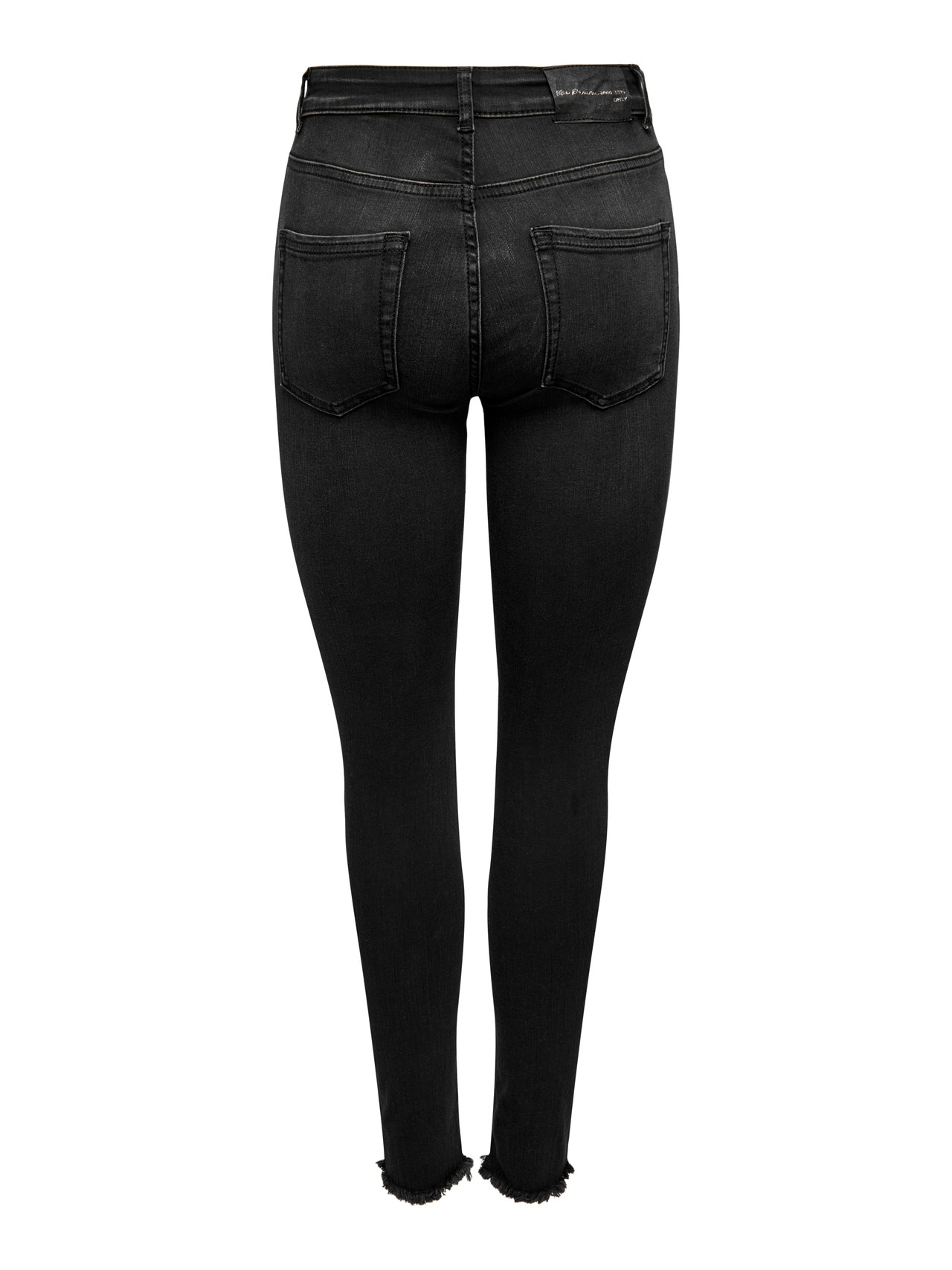ONLY Jeans Skinny Fit Taille haute -Washed Black - 15287159