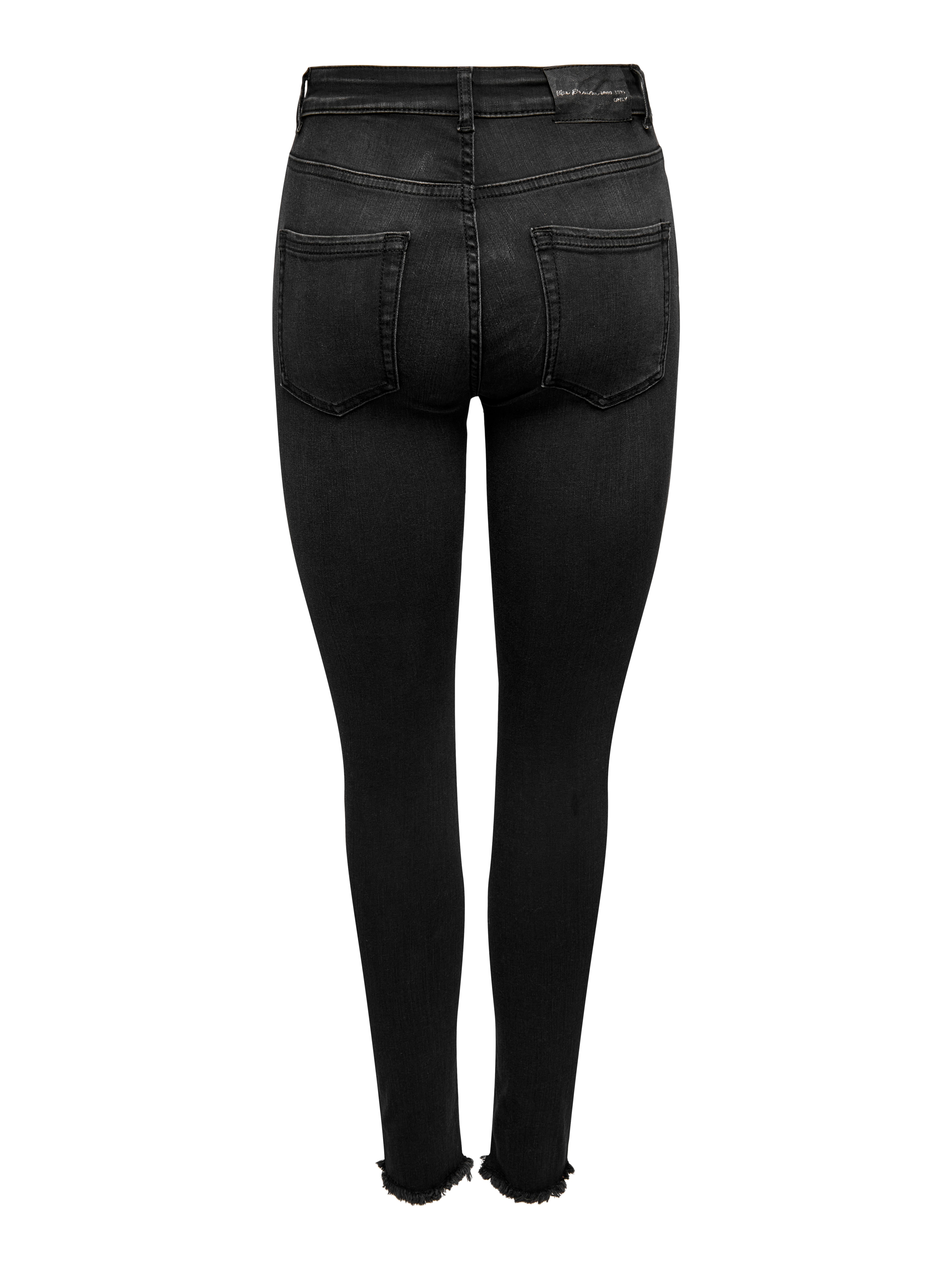 Jeans Skinny Fit Taille haute Ourlet brut Black ONLY®