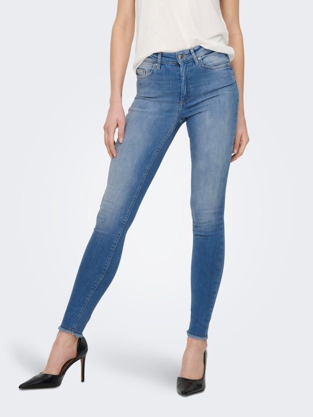 ONLY Skinny Fit Hohe Taille Jeans - 15287165