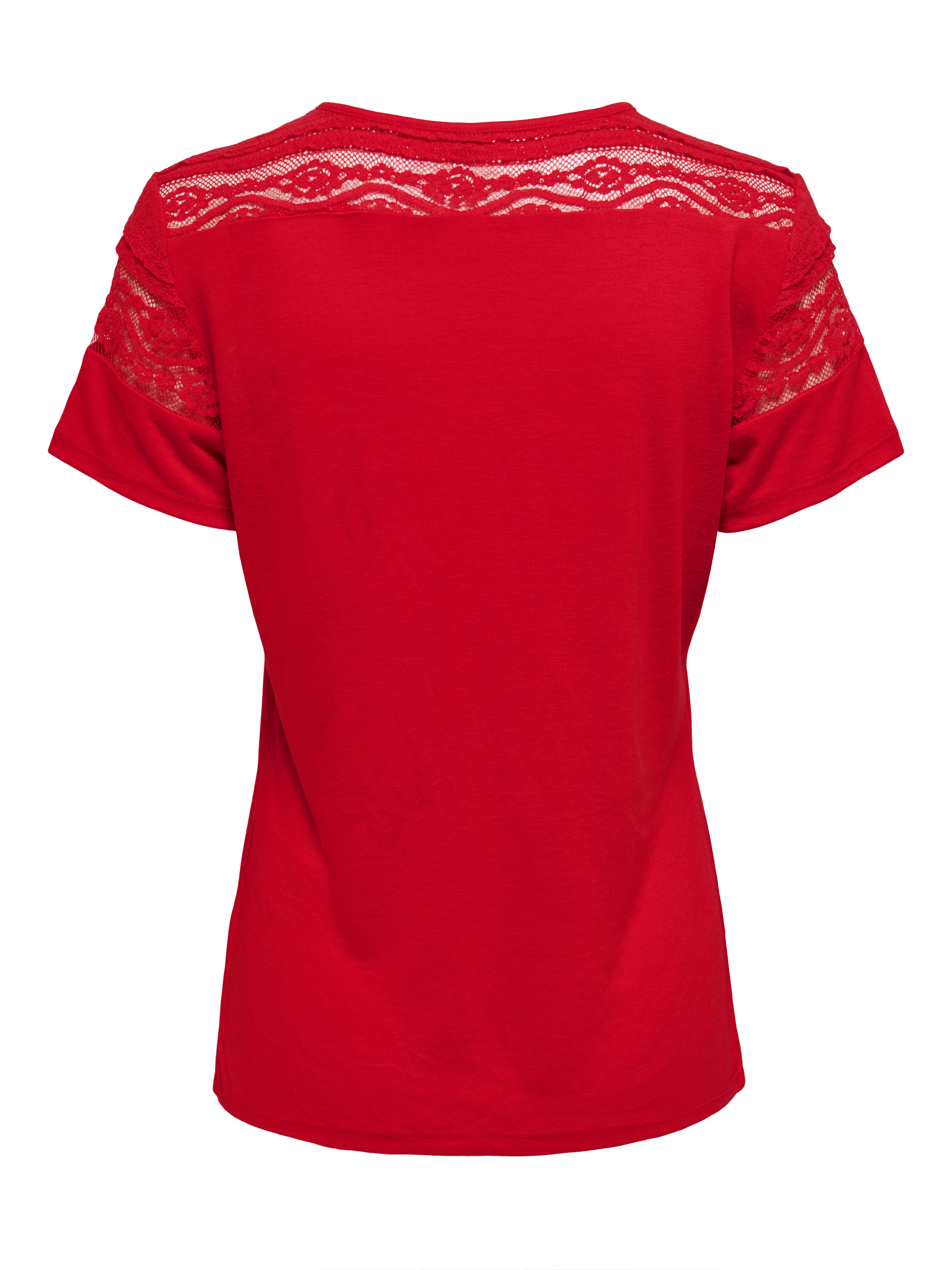 Lace mix Short Sleeved Top with 30% discount!