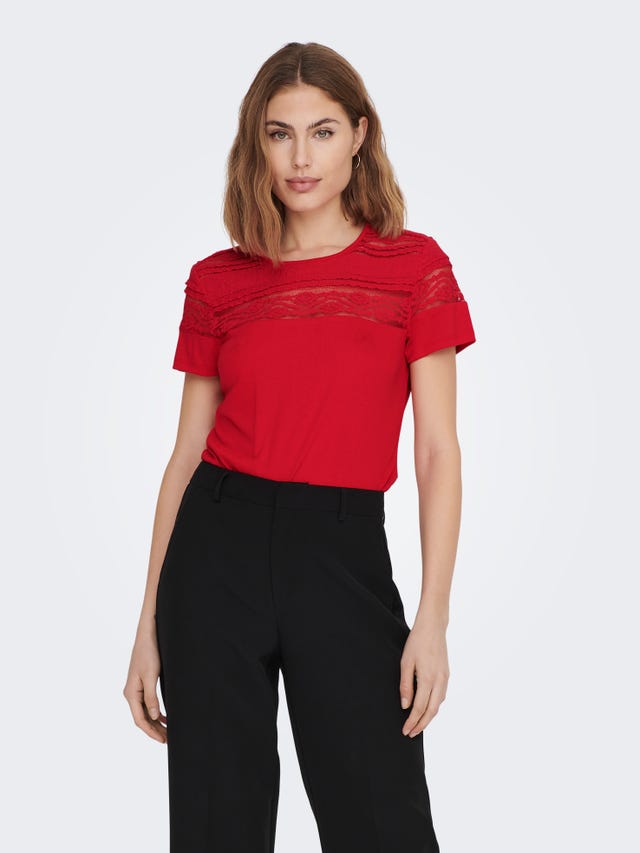 ONLY Tops Regular Fit Col rond - 15287209