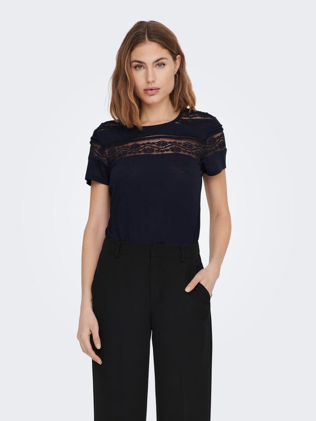 ONLY Tops Regular Fit Col rond - 15287209